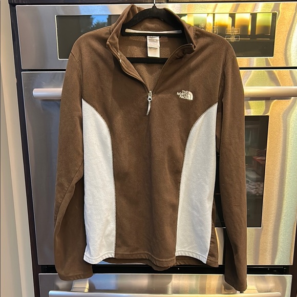 The North Face Brown and White Women's Jacket - Picture 1 of 5
